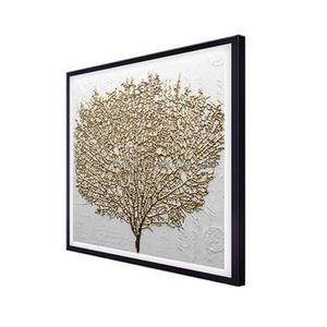 Wholesale Customize White Synthetic <strong>Fiber</strong> 3D Three-Dimensional Print Inkjet Texture Wall Art <strong>Painting</strong> for Living Room - Product Image 2