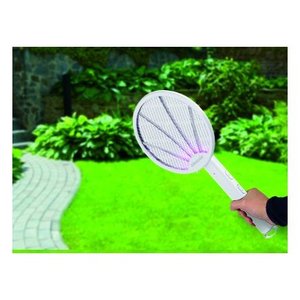 Raquette électrique anti-moustiques rechargeable ZEROZAN, pliable, blanche ELT016 - Product Image 3