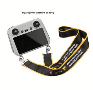 Lanière de télécommande portable intelligente avec sangle de cou en nylon pour accessoires de <span class=keywords><strong>drone</strong></span> <span class=keywords><strong>DJI</strong></span> <span class=keywords><strong>Mini</strong></span> <span class=keywords><strong>3</strong></span> <span class=keywords><strong>Pro</strong></span>, noir avec bord jaune - Product Image 4