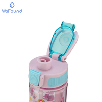 Hete Verkoop Sport Bpa Gratis Kawaii Plastic Fruitbeker Waterfles Kind Aangepast