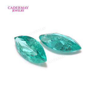 CADERMAY Paraiba Garnet Marquise Cut Loose Stone Neon Color For Jewelry Making - Product Image 1