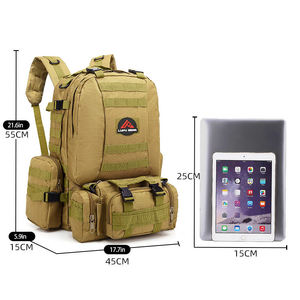 حقيبة ظهر تكتيكية خارجية من أكسفورد لتسلق الجبال بسعة 55 لتر و 900 د بأشكال مختلفة غير قابلة للتسلق مع الرجال والنساء للتخييم - Product Image 5