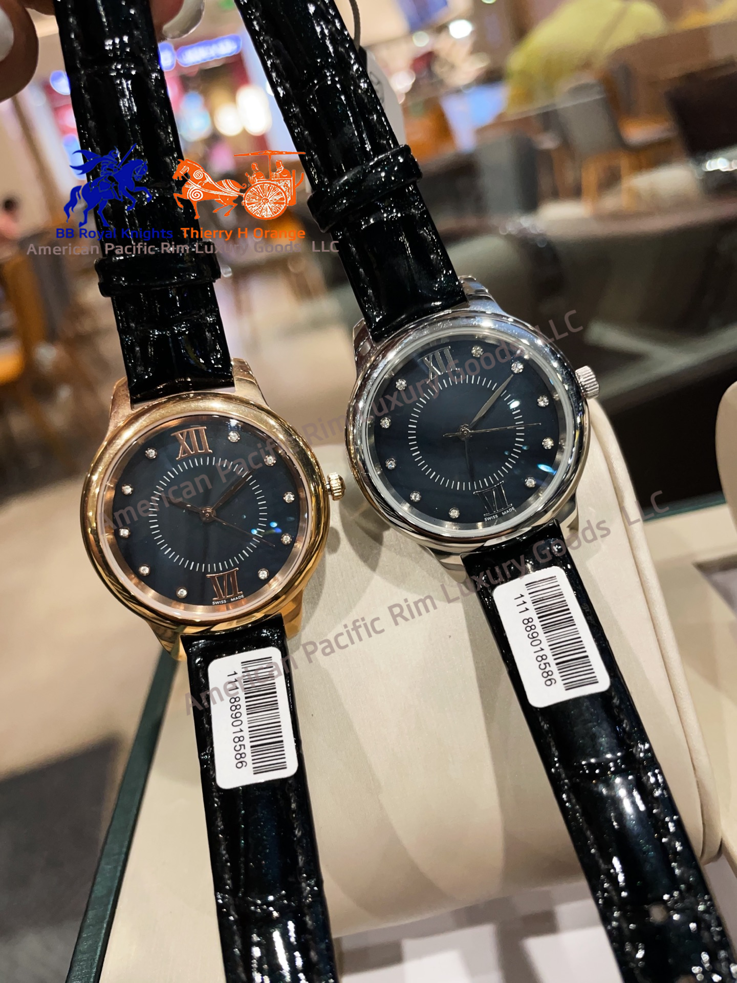 Black (aperture, diamond circle optional.) Optional strap)