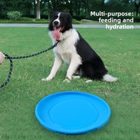 Unzerstörbare Gummi-Hundefrisbee Schwimmende Flugscheibe Interaktives Trainings-Kauspielzeug für Hunde Outdoor-Haustierzubehör Großhandel