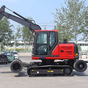 Maquinaria de Construcción, Mini Excavadora Hidráulica de 9 Toneladas con Ruedas, Precio de Descuento, Excavadora de Ruedas, Mini Excavadora de Orugas en Oferta - Product Image 4