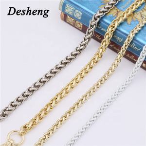Cadena de metal Chapado en oro real Cadena de moda Bolso Correa de hombro Cadena decorativa - Product Image 1