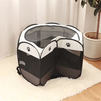 Plier chats parc pour chien de compagnie stylo d'exercice chenil Portable chiot clôture pour animaux de compagnie aire de jeux intérieure tente lit parc avec sac de transport