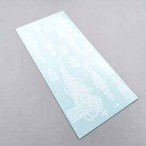 توصيل سريع ملصقات وشم حناء مؤقت لكامل اليد والأصابع، مقاومة للماء، ورق أبيض ووردي وبني وعنابي وأحمر للبنات والنساء - Product Image 5