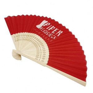 Wholesale Custom Folding <b>Bamboo</b> Hand Held Fan With Logo Printed - Product Image 1