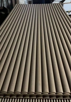 Feuille flexible en MDF Planche à cintrer ondulée en MDF pour la décoration Finition en placage naturel