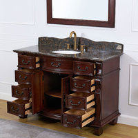 Meuble d'angle de salle de bains de lavabo de plancher de conception classique bon prix