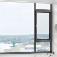 Fenêtres en aluminium résistantes aux ouragans, insonorisées, avec moustiquaire en acier inoxydable, fenêtres à battants pour chambre à coucher, appartement, maison