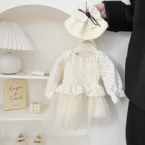 Robe de princesse en dentelle d'été pour bébé fille d'un an, fine, pour célébration du centième jour et banquet - Product Image 6