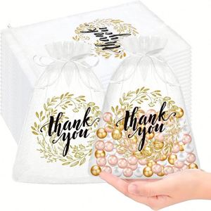 Sacs en organza en gros 10x15cm, logo personnalisable, sacs de remerciement, pochettes cadeaux de haute qualité pour fêtes, mariages, bijoux, bonbons - Product Image 6