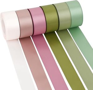 Surtido de Cintas de Satén de Doble Cara en Colores Pastel, Rollo de Cinta de Poliéster de 1 Pulgada (25 mm) Resistente al Encogimiento, para Bodas, Venta al Por Mayor - Product Image 5