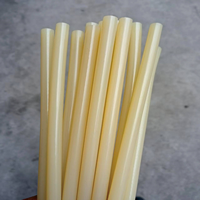 Bâtons de colle thermofusible transparents, fins, en silicone, adhésifs, de qualité industrielle, en matériau thermoplastique pour les travaux manuels DIY