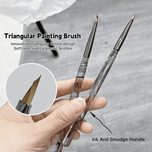 Hechunzi-Brosse à ongles monobloc, stylo à <span class=keywords><strong>dessin</strong></span> pour la conception des ongles, brosse à ongles pour dessiner des pétales et des papillons - Product Image 6