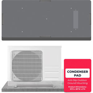 Almohadillas para Condensador Exterior <span class=keywords><strong>de</strong></span> Plástico Duradero y Ecológico YOD HVAC Direct, Antivibración, 18x36 32x32 36x36, Base Antideslizante - Product Image 2