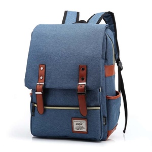WENJIE <b>Canvas</b> <b>Backpack</b> 20-37L Zipper Hasp Closure Unisex Casual Daily Use Softback with Patches Durable Design Portable Luxury - Product Image 6