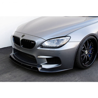 Pare-chocs avant et arrière modifiés, jupes latérales et spoiler en fibre de carbone sèche pour BMW Série 6 M6 2010-2013, état neuf, fixation par vis, extérieur de voiture