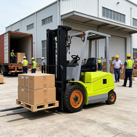 Chariot élévateur électrique 3 tonnes, type assis, avec espacement de 120 mm, pour entrepôt
