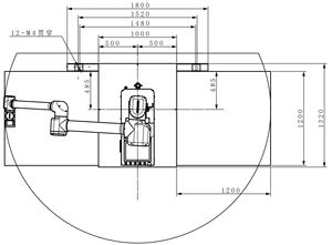 BORUNTE BRTMD193001A Brazo Robótico Industrial con Alcance de 2350 mm, Capacidad de Carga de 30 kg, Robot Colaborativo para Soldadura/Corte Láser, Motor PLC - Product Image 3