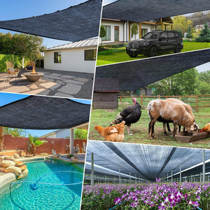 Tela de sombra UV de polietileno HDPE con ojales cubierta de pérgola de lona de malla portátil para plantas de Patio de mascotas jardín patio trasero al aire libre - Product Image 4