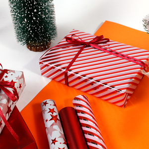 <b>Christmas</b> Gift <b>Wrapping</b> 43x300cm Disposable Coated Silicone Virgin <b>Rolls</b> <b>Paper</b> - Product Image 5