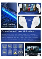 Console de jeu portable Q-HOME HC800 avec double joystick, écran IPS, grand écran de 7 pouces, rétro classique, 15000 jeux, émulateur portable