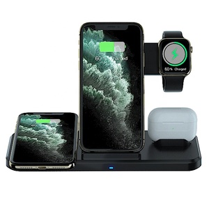 <span class=keywords><strong>Cargador</strong></span> rápido inalámbrico 3 en 1 Soporte para teléfono <span class=keywords><strong>de</strong></span> 15W para Airpods/<span class=keywords><strong>iPhone</strong></span> 12 Pro Max/<span class=keywords><strong>XR</strong></span>/X/8/iWatch - Product Image 2