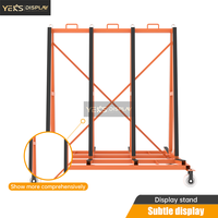 Étagère de rangement pour pierres YEK'S, capacité de charge 3000 kg, structure métallique moderne, avec 2 étagères, réutilisable