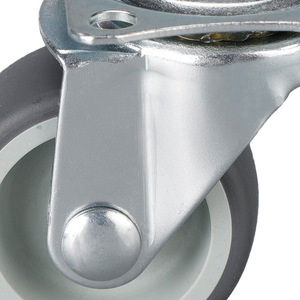 Swivel <b>Caster</b> <b>Wheels</b> TPR Rubber Soft Floor Protection Furniture <b>Casters</b> 50 65mm Installation Height No Brake Included - Product Image 2