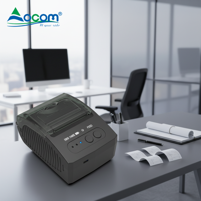 Portable 2Inch BT Thermal Printer Wireless Mini Receipt Printer for Android IOS Windows PC