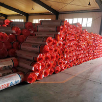 Rollo de Fibra de Vidrio Ecológico Marrón Dorado UL, Libre de Formaldehído, para Aislamiento de Techos/Paredes de Edificios Metálicos en América del Norte