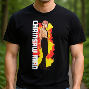 Camiseta de Hombre Great Eastern Entertainment Chainsaw Man Makima, Cuello Redondo, Manga Corta, Corte Regular, Jersey Estampado, 100% Algodón - Product Image 2