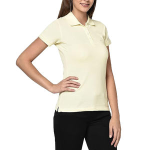 <b>Womens</b> <b>Polo</b> <b>Shirt</b> Ladies Short Sleeve Collared Top Cotton Blend Slim Fit Casual Office Wear Summer Spring Comfortable Apparel - Product Image 6