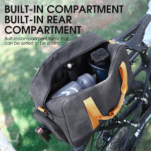 Sac de porte-bagages de vélo WEST BIKING 3 en 1 multi-usages, grande capacité 8,3 L, résistant à l'eau, avec design de feu arrière suspendable - Product Image 6