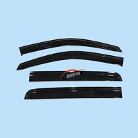 Visière de fenêtre chromée pour Nissan Navara NP300 Frontier 2015-2019 pare-soleil de voiture pare-pluie gouttière garde déflecteur de vent Kit extérieur