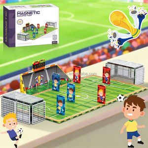 Jeux de fête personnalisés pour enfants, jeu de football avec figurines, tuiles magnétiques, briques de construction compatibles - Product Image 2