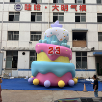 Décoration de gâteau d'anniversaire gonflable personnalisée, modèle gonflable imperméable pour défilés de festivals et événements promotionnels de vacances