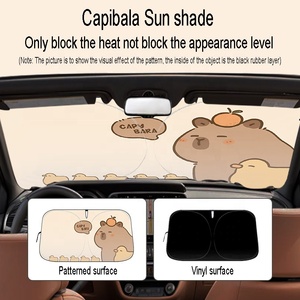 Capibala ที่บังแดดรถยนต์ฤดูร้อนป้องกันแสงแดดและกันความร้อน - Product Image 2