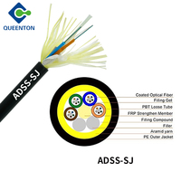 Câble ADSS aérien extérieur mini ADSS G652S SM Fibre 6 cœurs 8 cœurs 12 cœurs 24 cœurs Câble à fibres optiques ASU Prix fabricant Mini ADSS