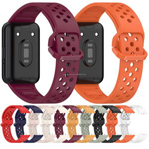 Bracelet de montre intelligent souple pour <span class=keywords><strong>Samsung</strong></span> <span class=keywords><strong>Fit</strong></span> 3 R390, bracelet de montre en caoutchouc respirant pour <span class=keywords><strong>Samsung</strong></span> <span class=keywords><strong>Galaxy</strong></span> <span class=keywords><strong>Fit</strong></span> 3, bracelet de montre en silicone - Product Image 1