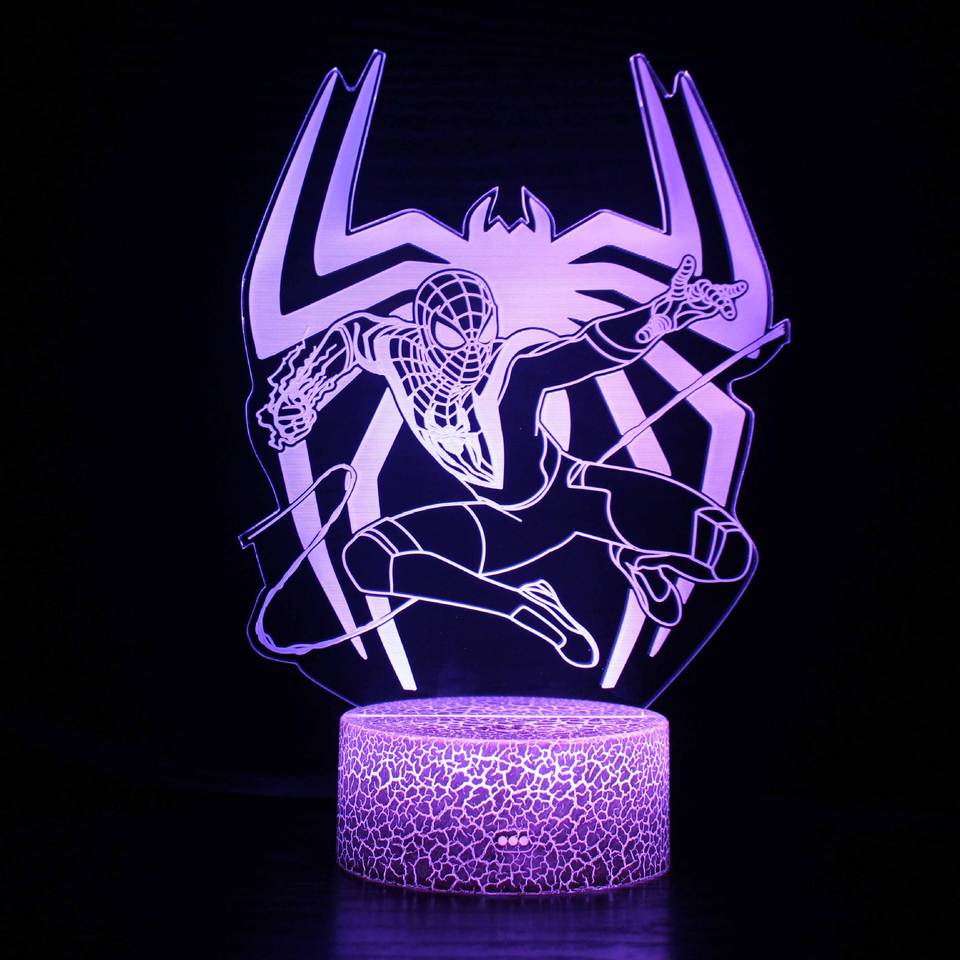 Lámpara de escritorio 3D con diseño de decoración, lámparas de mesa Led, lámparas de mesa para niños, DIY, acrílico, regalo encantador, luz LED nocturna, Base ABS, decoración de regalo