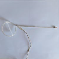 Microphone intra-auriculaire invisible filaire à condensateur avec embout en caoutchouc, micros mains libres pour chanteurs ou enseignants
