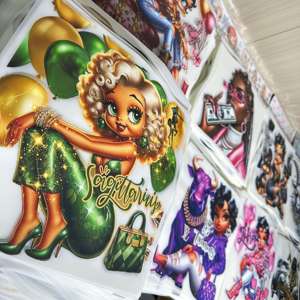 Factory Direct <strong>Wholesale</strong> Custom Animated Cartoon Logo <strong>Heat</strong> <strong>Transfer</strong> Printing Design on PET Material Clothing <strong>Vinyl</strong> - Product Image 1