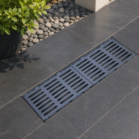 Grille de drainage rectangulaire en fonte ductile robuste pour système de drainage des eaux pluviales