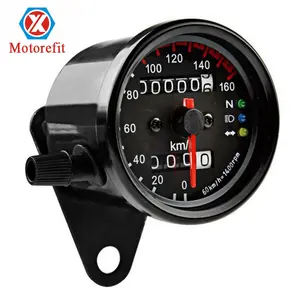 RTS Hot Selling Universal Motorrad Digital Tachometer Dual Speed Meter Mit 12V LED Anzeige Tachometer Motorrad