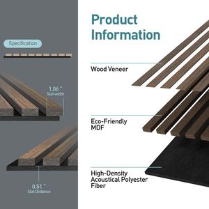 <span class=keywords><strong>Pannelli</strong></span> acustici sostenibili <span class=keywords><strong>economici</strong></span> in <span class=keywords><strong>legno</strong></span> ideali per interni moderni - Product Image 5