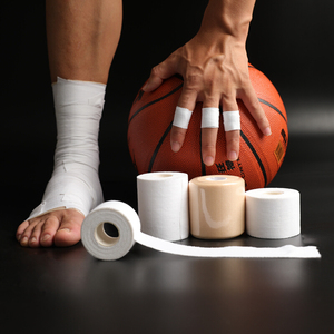 Cinta Deportiva de Algodón con Óxido de Zinc de 3.8cm, Tiras Rígidas para Deportes, Fitness, Escalada en Roca, <span class=keywords><strong>Vendas</strong></span> para Manos y Muñecas, Vendaje Adhesivo Fuerte de 13.7m - Product Image 4